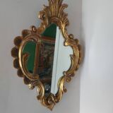 Mirror XIXth gilded wood and mercury ice 61x45cm