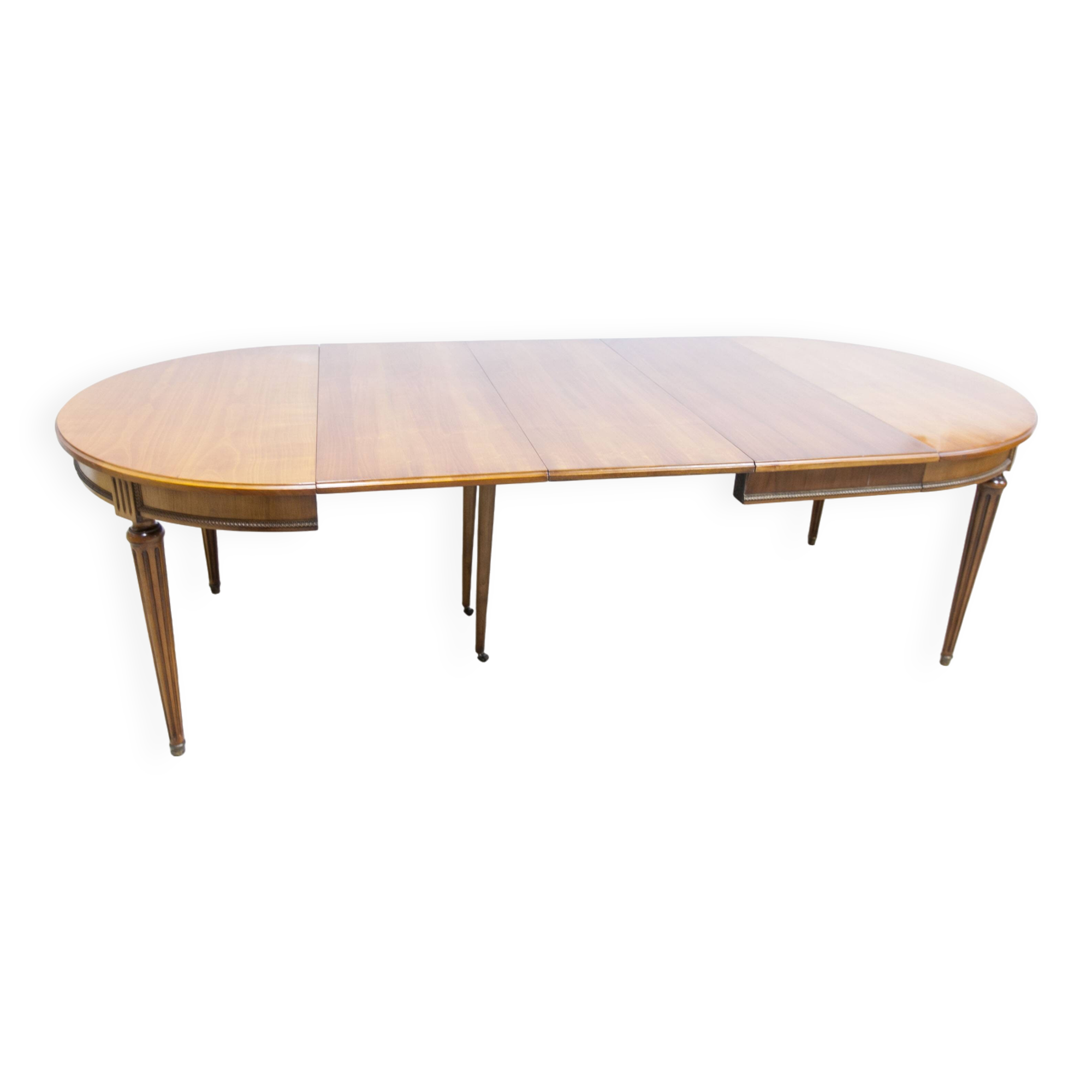 Louis XV round table + 3 extensions 115 cm max 2m50