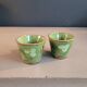 Pair of ceramic coffee cups