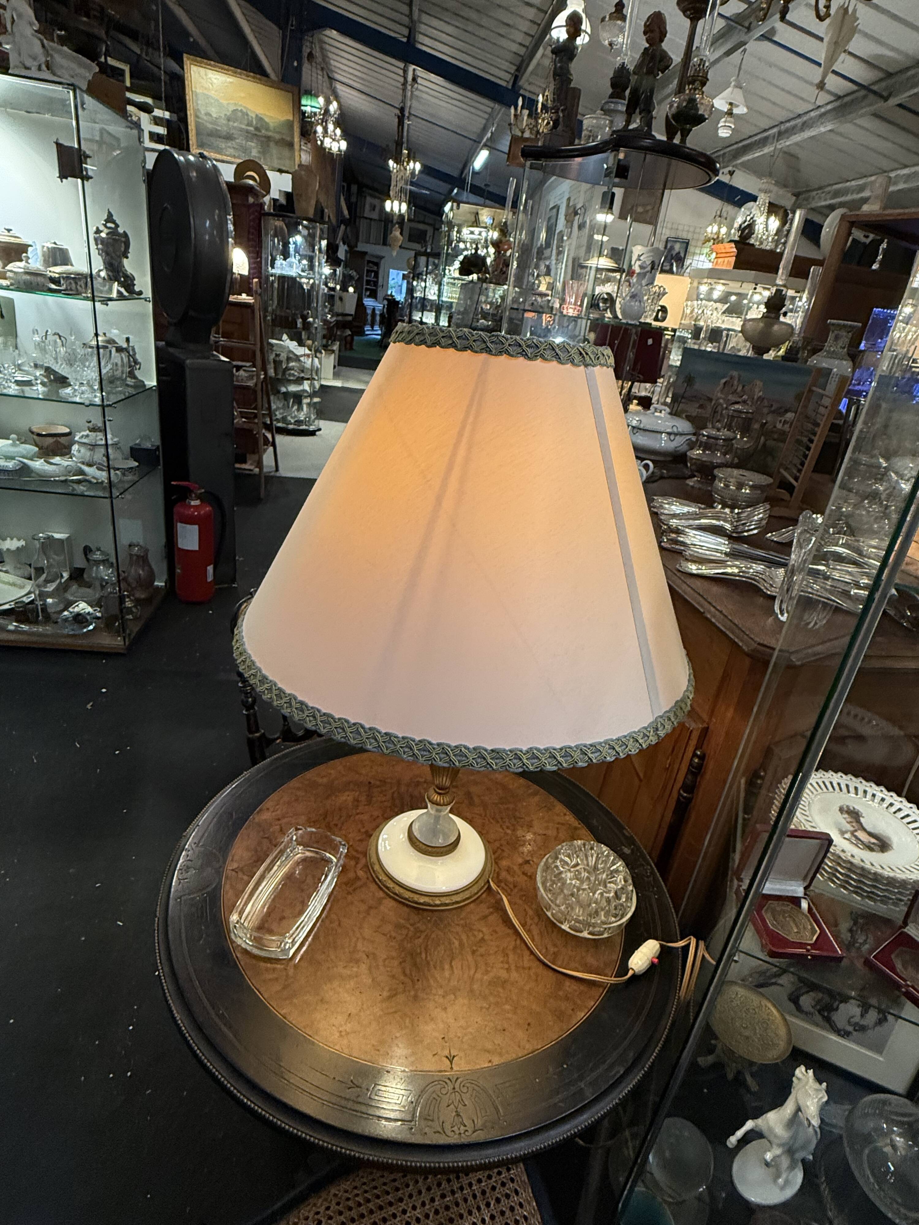 Alabaster bedside lamp