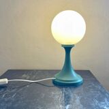 Vintage green opaline globe lamp