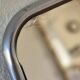 Barber mirror 24 cm x 18 cm, vintage, 1950s, hairdresser mirror