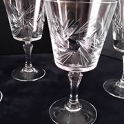 4 Verres à vin en cristal ( de Bohème?)