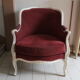 Louis XV style armchair patinated white
