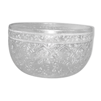 Silver metal bowl