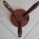 Tabouret tripode style brutaliste