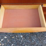 Meubles vitrine des années 50 bois et vitres