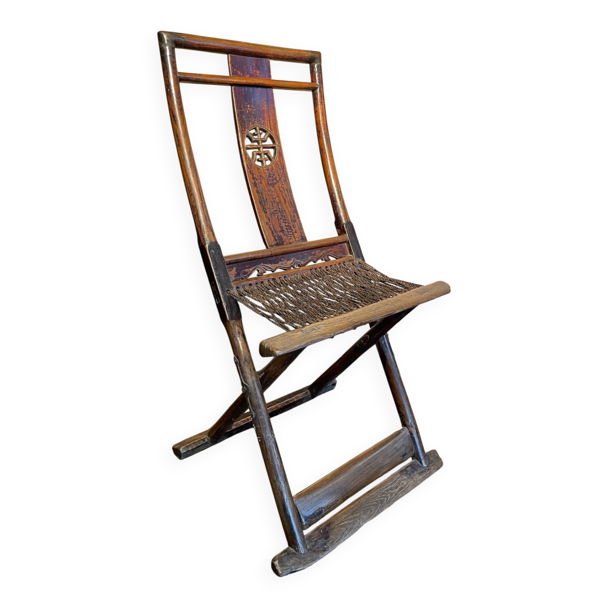 Chaise ancienne pliante chinoise
