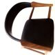 Chaise Farstrup en cuir noir