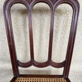 Paire de chaise de bistrot fin XIXem en acajou