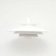 White Scandinavian Form Light lamp, 1970s