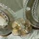 Venetian wall mirror in murano glass on wood 50s-60s