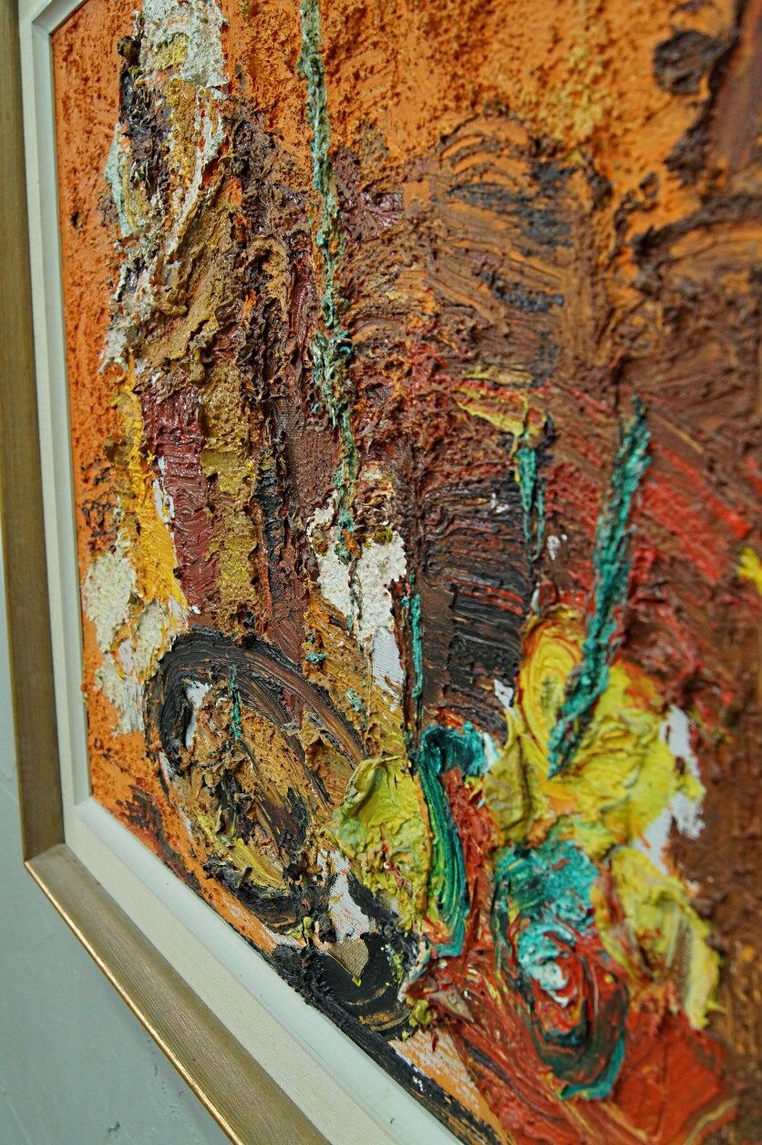 Einar persson (1918-2006), swedish abstract still life, oil on canvas, 1960s