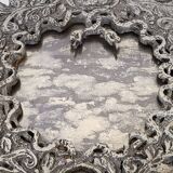 Antique mirror on plexiglass base