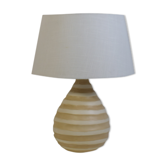 Lampe en céramique bicolore