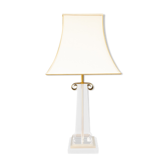 Les arcades lucite gold-plated brass table lamp