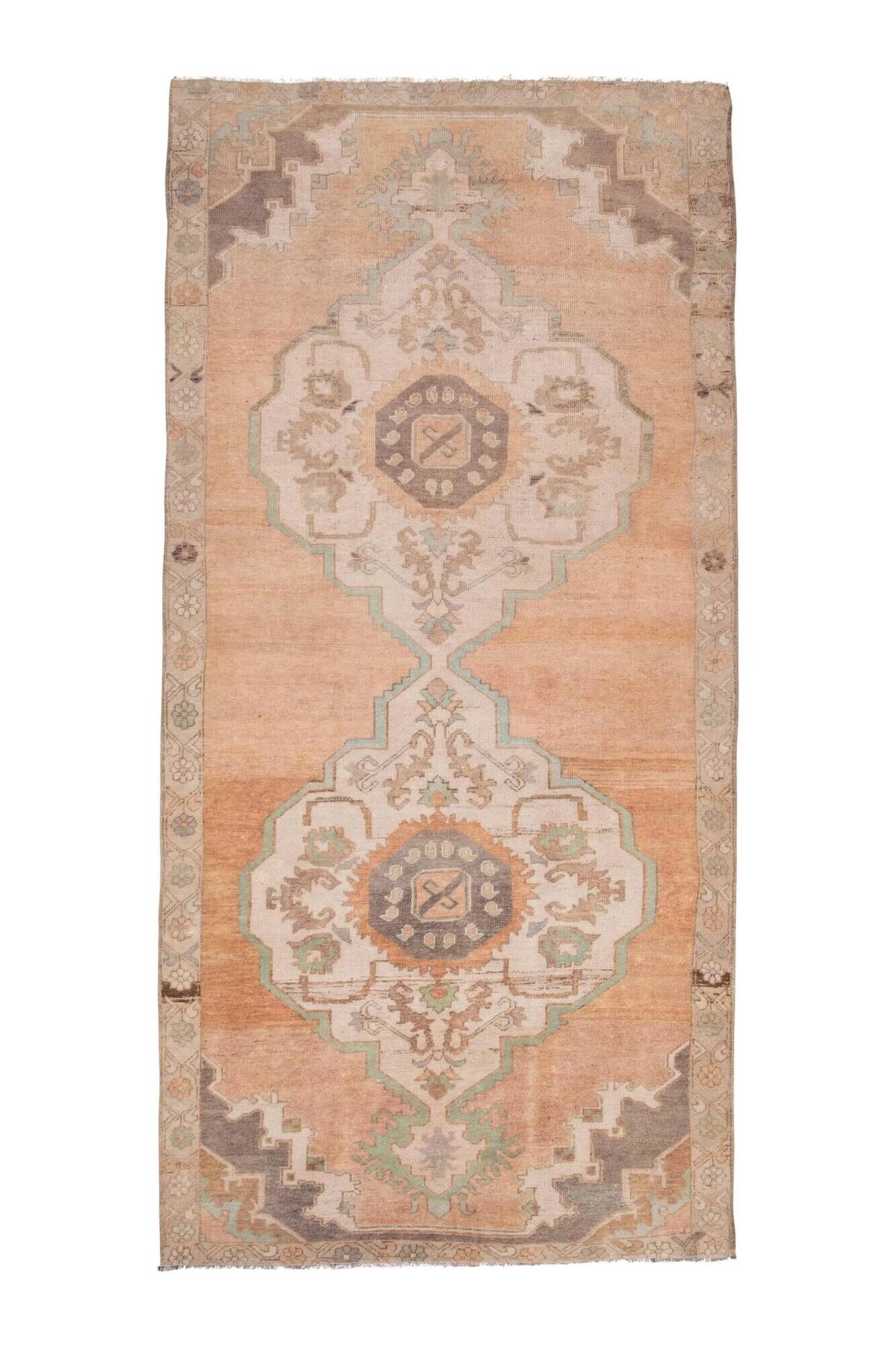 Vintage Turkish hallway rug 150x313 cm