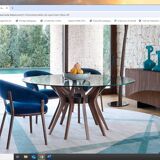 Roche bobois aster round dining table