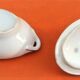 Old soup bowl porcelain foral decoration