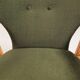 Pair of longue chairs royal green velvet by Ikea