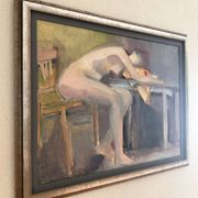 Tableau figuratif signé Marais, France années 70