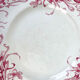6 flat plates red iron earth longwy "reeds"