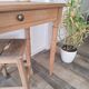 Old beech wood bureau/console/side table with bamboo legs.