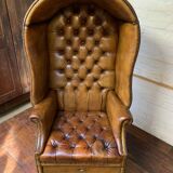 A Rare & Exceptional Deep-Buttoned Chesterfield Porter’s Chair Circa 1920’s