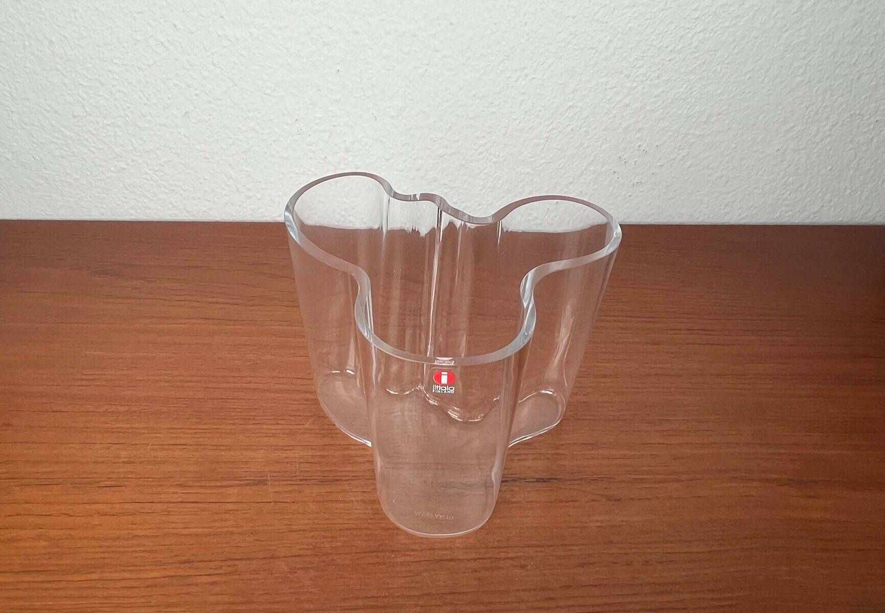 Mid-Century Modern Glass Vase by Alvar Aalto for Iittala, 1990s