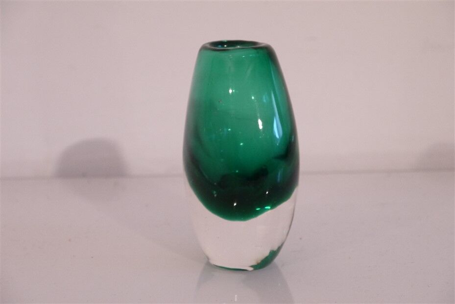 Vintage Scandinavian glass vase sommerso 1960