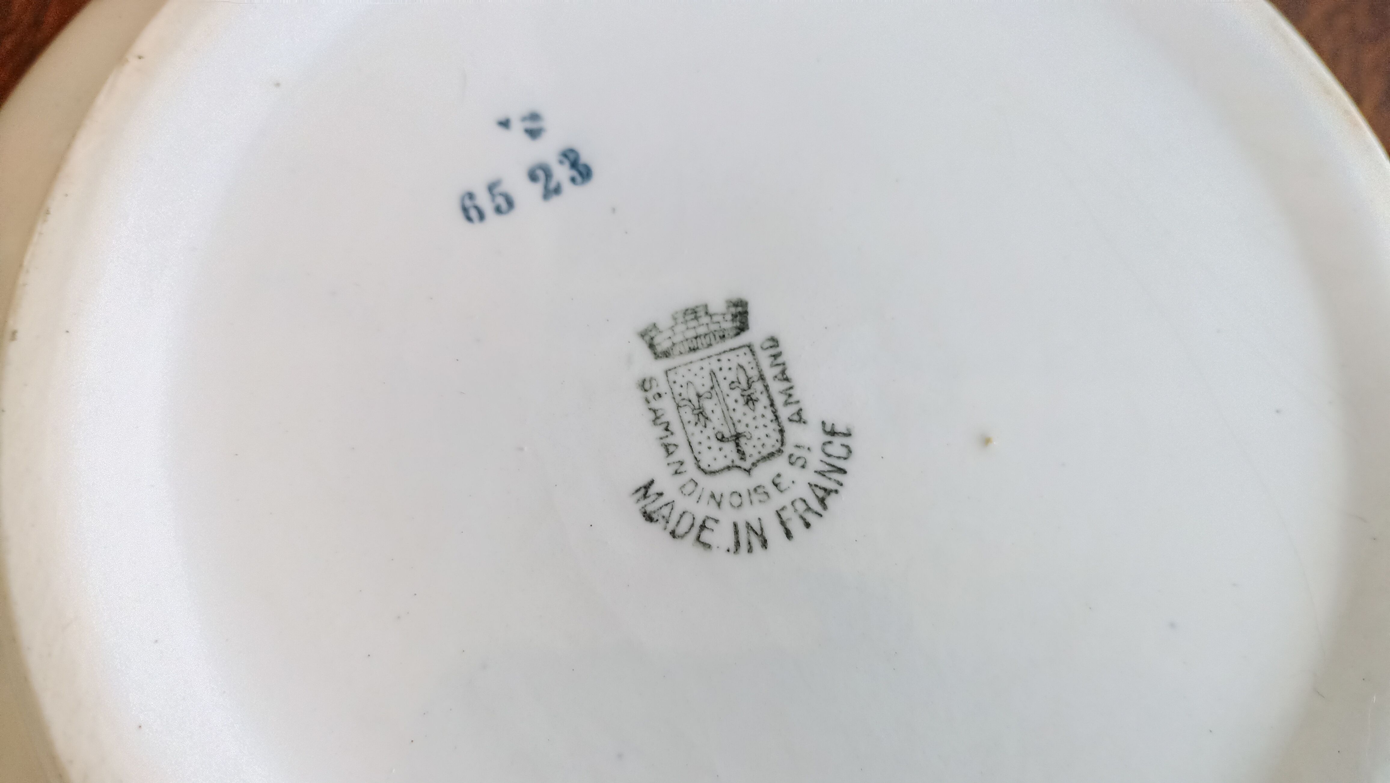 Old vegetable tree in iron earth by Saint-Amand