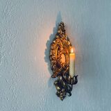 Gold wall candle holder