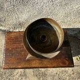 Ancient altar candle holder, bronze candle spike.