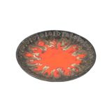 Vintage Terracotta Fruit Bowl Bowl Fat Lava Style Orange Gray 29cm