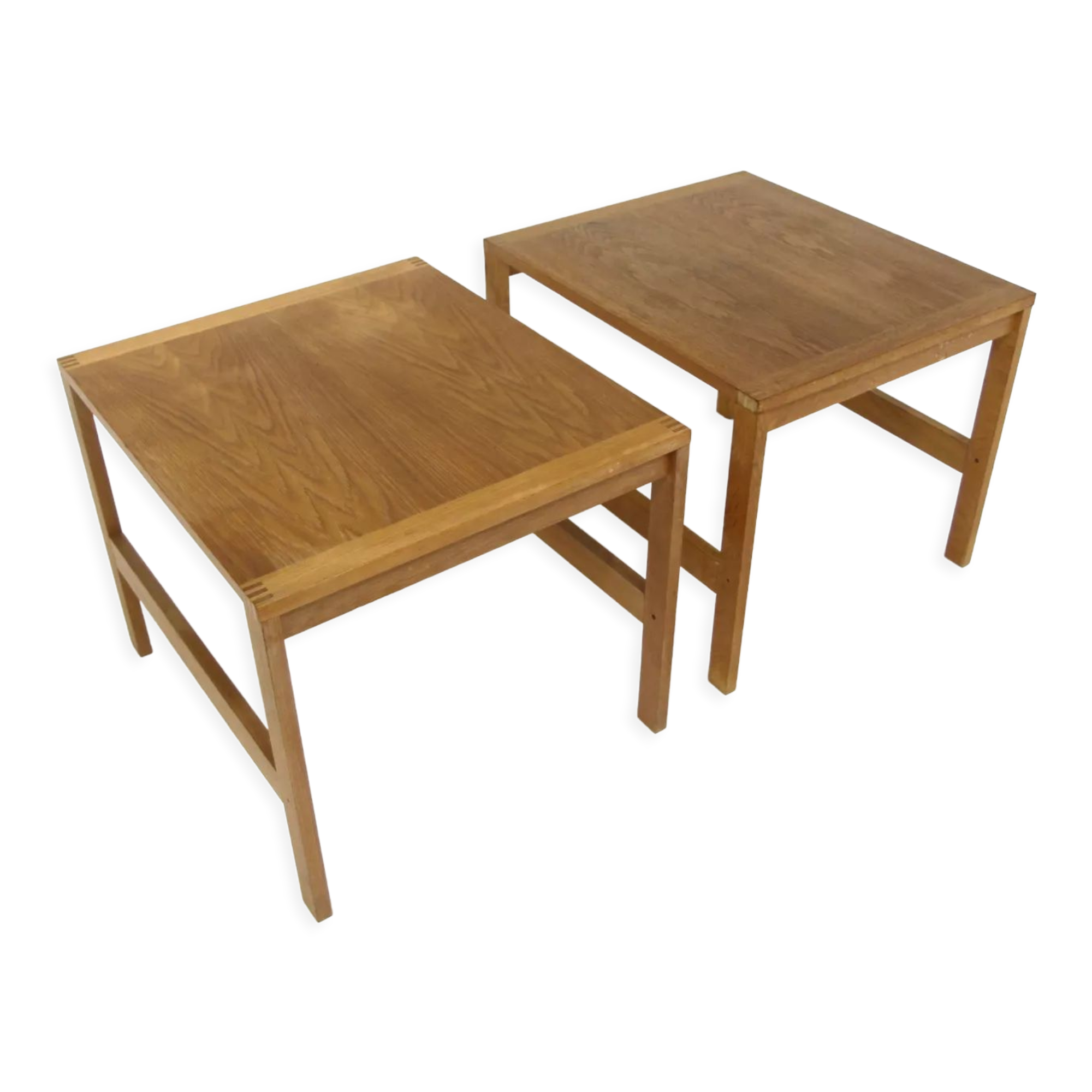 Set of 2 bedside tables, Ole Gerlev Knudsen and Torben Lind, France & Søn, Denmark, 1960