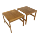 Set of 2 bedside tables, Ole Gerlev Knudsen and Torben Lind, France & Søn, Denmark, 1960