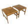 Set of 2 bedside tables, Ole Gerlev Knudsen and Torben Lind, France & Søn, Denmark, 1960