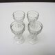 4 anciens verres à liqueur de style bistrot