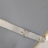 Italian 1960s solid brass wall mirror with original patina – Milan nightlife provenance