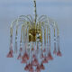 Lustrous rose Murano glass from the 1980s.
