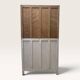Parisian Art Deco wardrobe, renovated with raw wood.