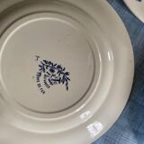 5 flat plates "Flowers" earth iron