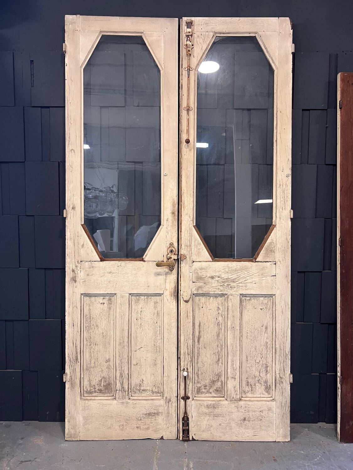 Art Deco double-leaf glass door