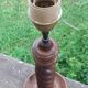 Art Deco twisted wood lamp. FREE DELIVERY