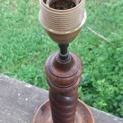 Art Deco twisted wood lamp. FREE DELIVERY