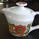 Vintage seventies colorful teapot