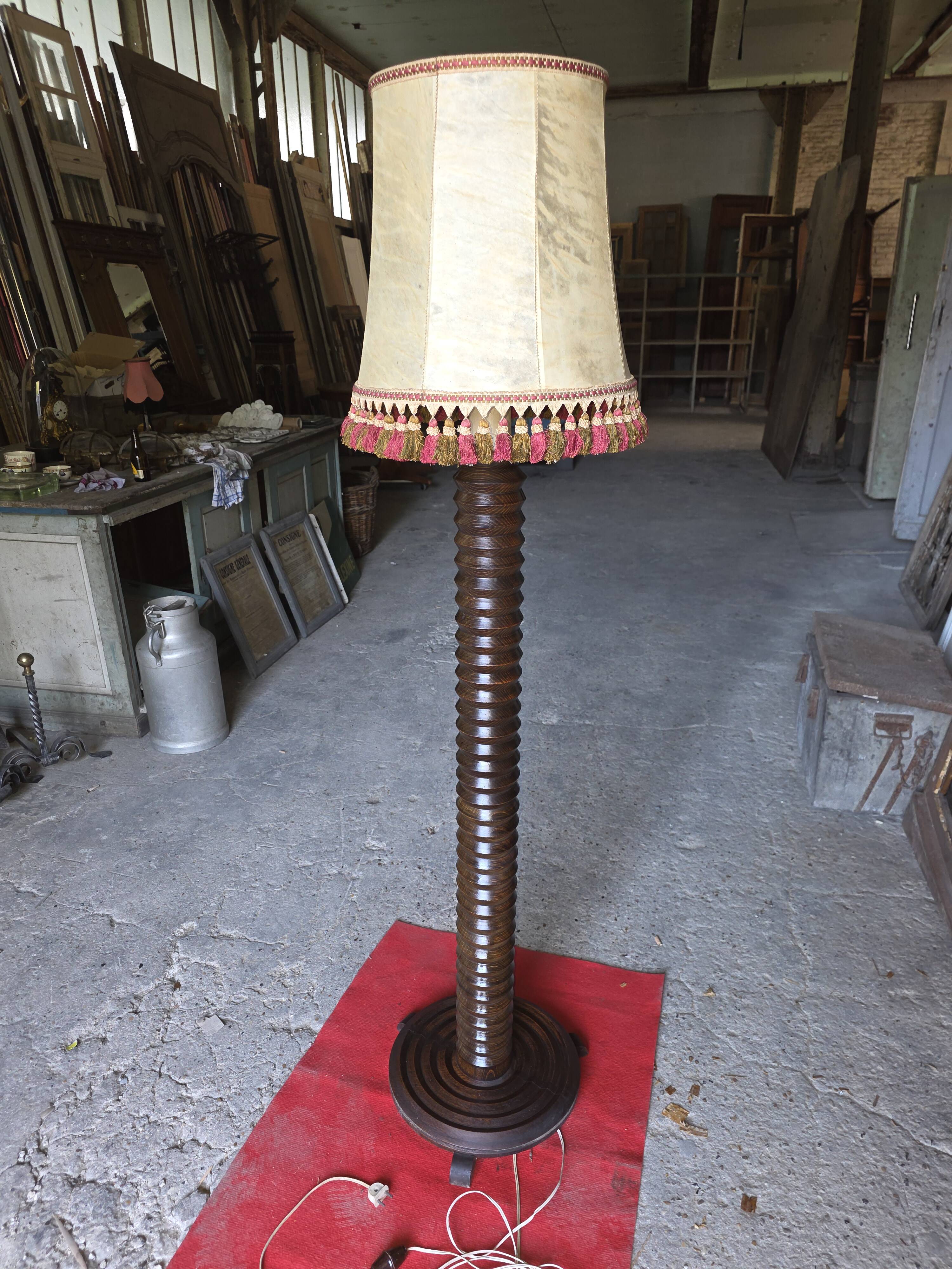 Floor lamp by Charles Dudouyt, 1940