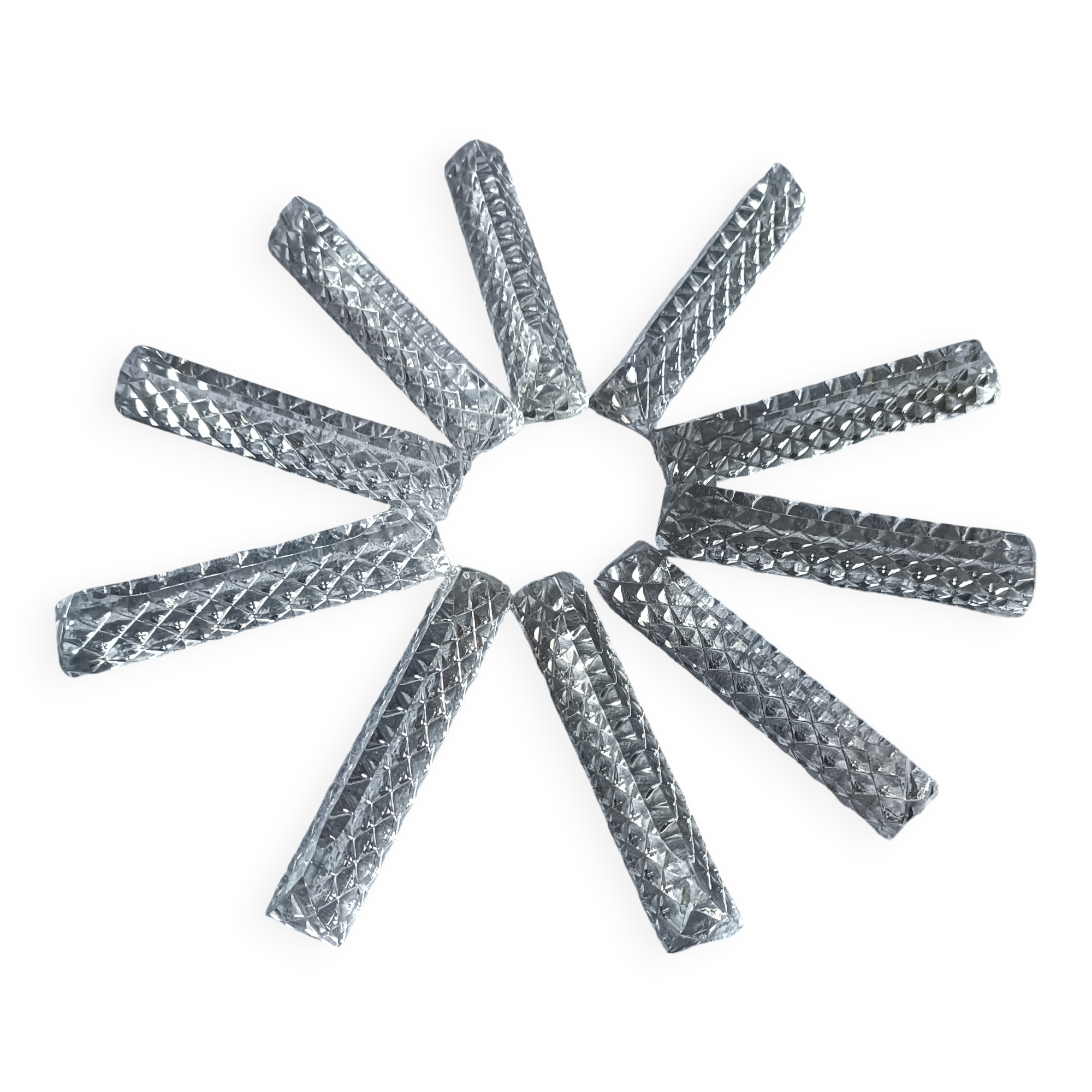 10 porte couteaux en cristal