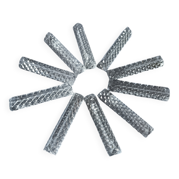 10 porte couteaux en cristal