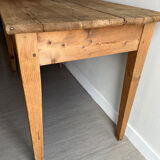 Patinated wooden farmhouse table